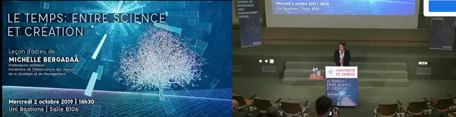 vidéo leçon d'adieu michelle bergadaa le temps